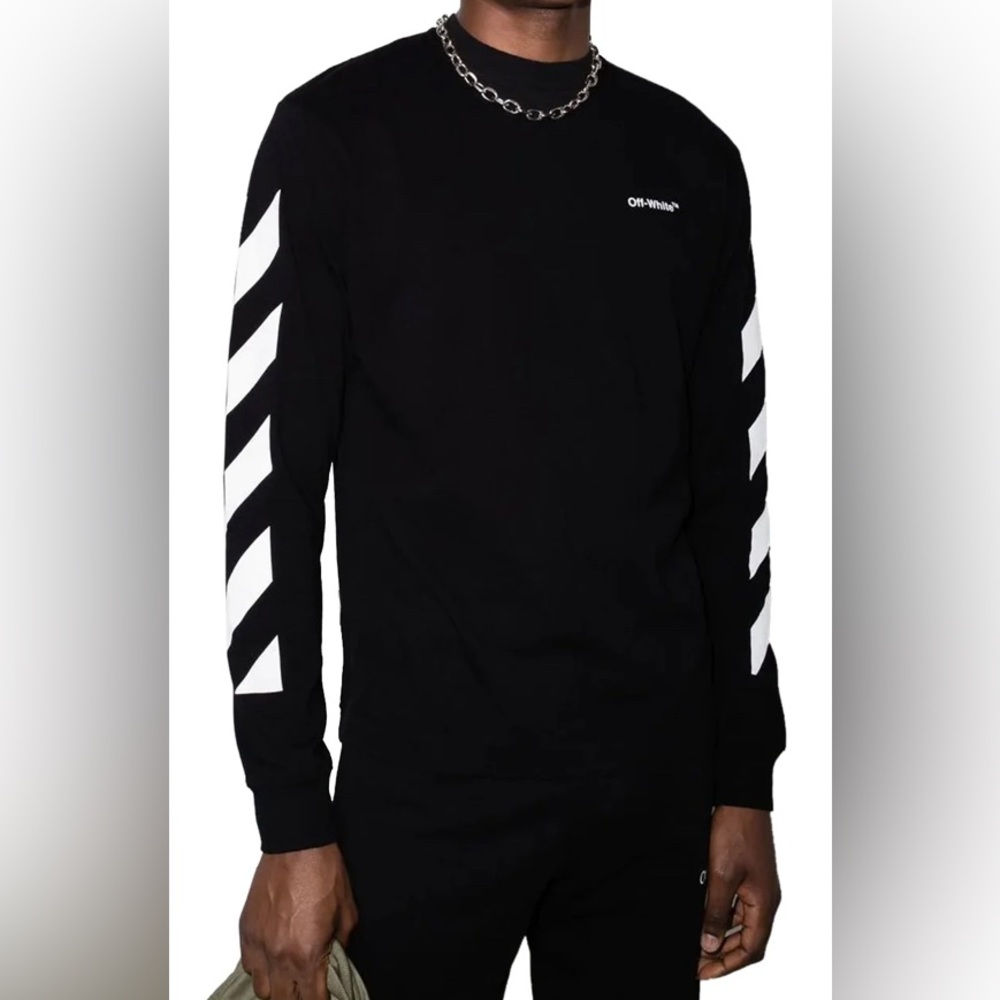 Off-white Diag Helvetica Skate Tee Sz M - Picture 2 of 10